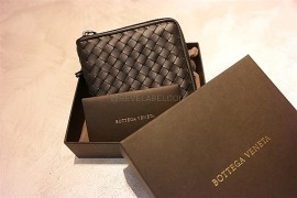 Bottega Veneta Compact Zip Wallet Black 464904 V4651 1000 (1)