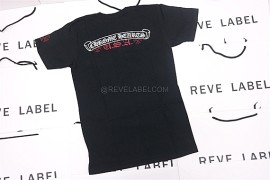 Chrome Hearts Red USA T-Shirt Black (S) (1)
