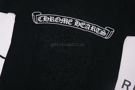 Chrome Hearts Scroll and Cross T-Shirt Black (S) (1)