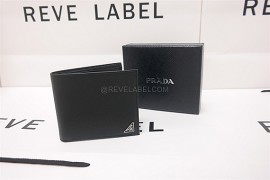 Prada Saffiano Triang Men Wallet Black 2MO513 QHH F0002 (1)