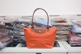 Longchamp Le Pliage Long Handle Small Orange 2605 089 B44 (1)